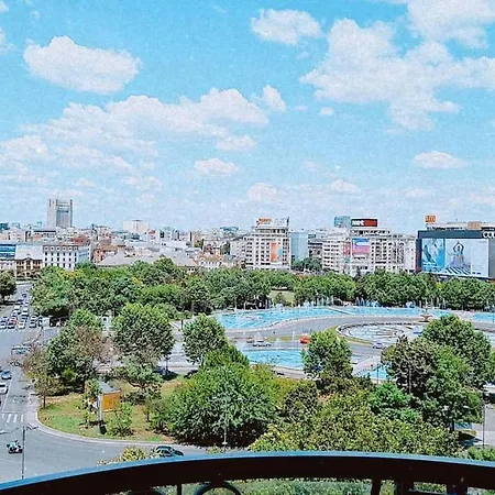 Panoramic Unirii Square Bucharest