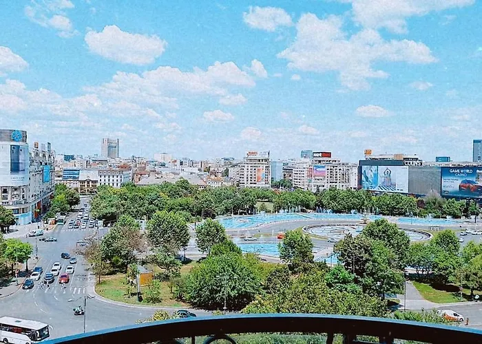Panoramic Unirii Square Bucharest